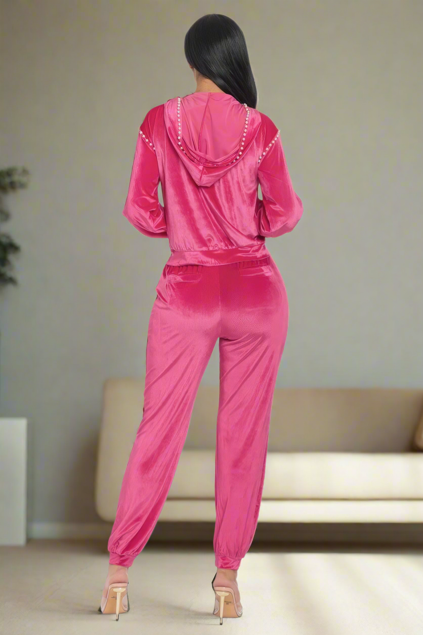 Jogger With Pearls Set