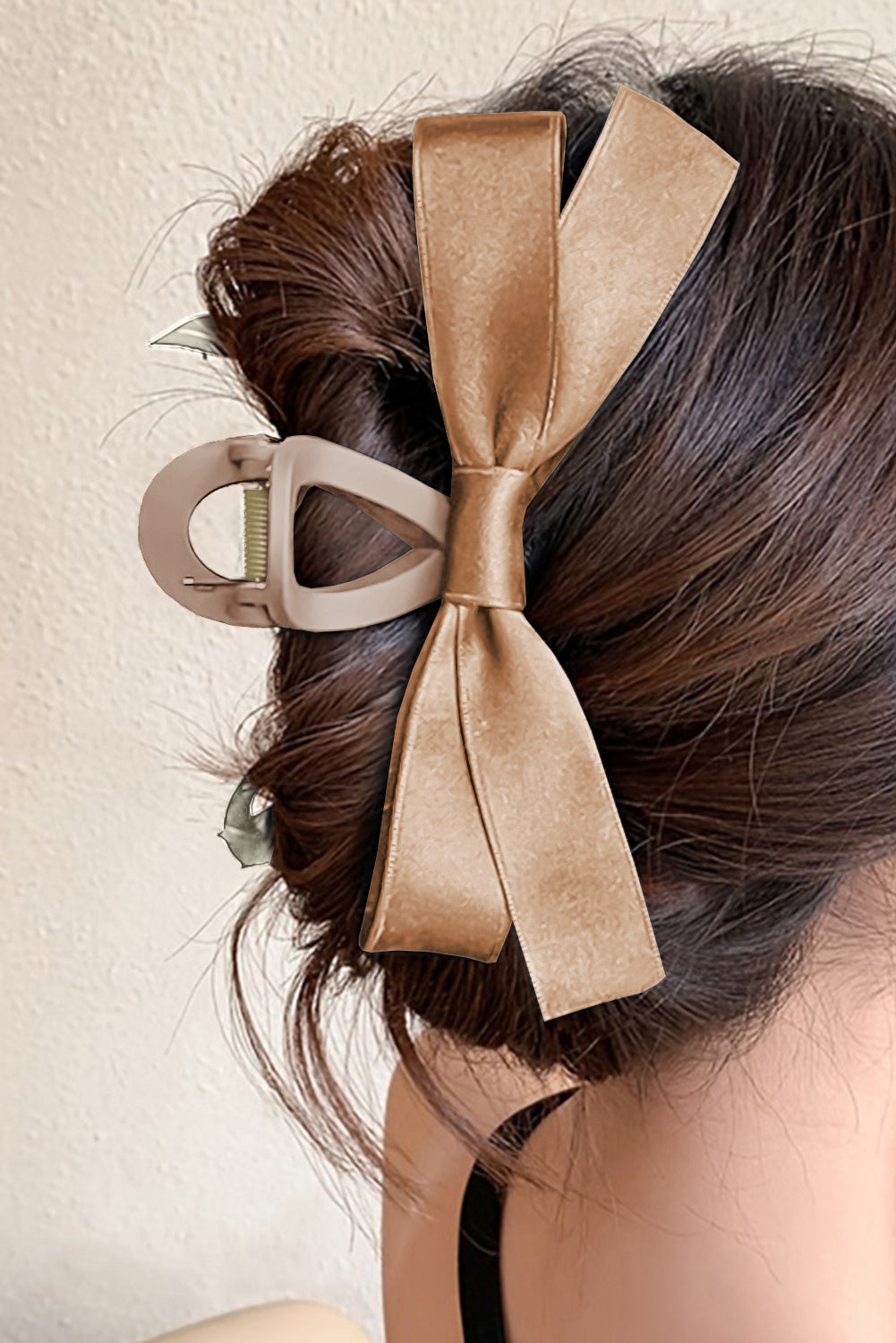 Mist Green Bow Decor Large Hair Claw Clip