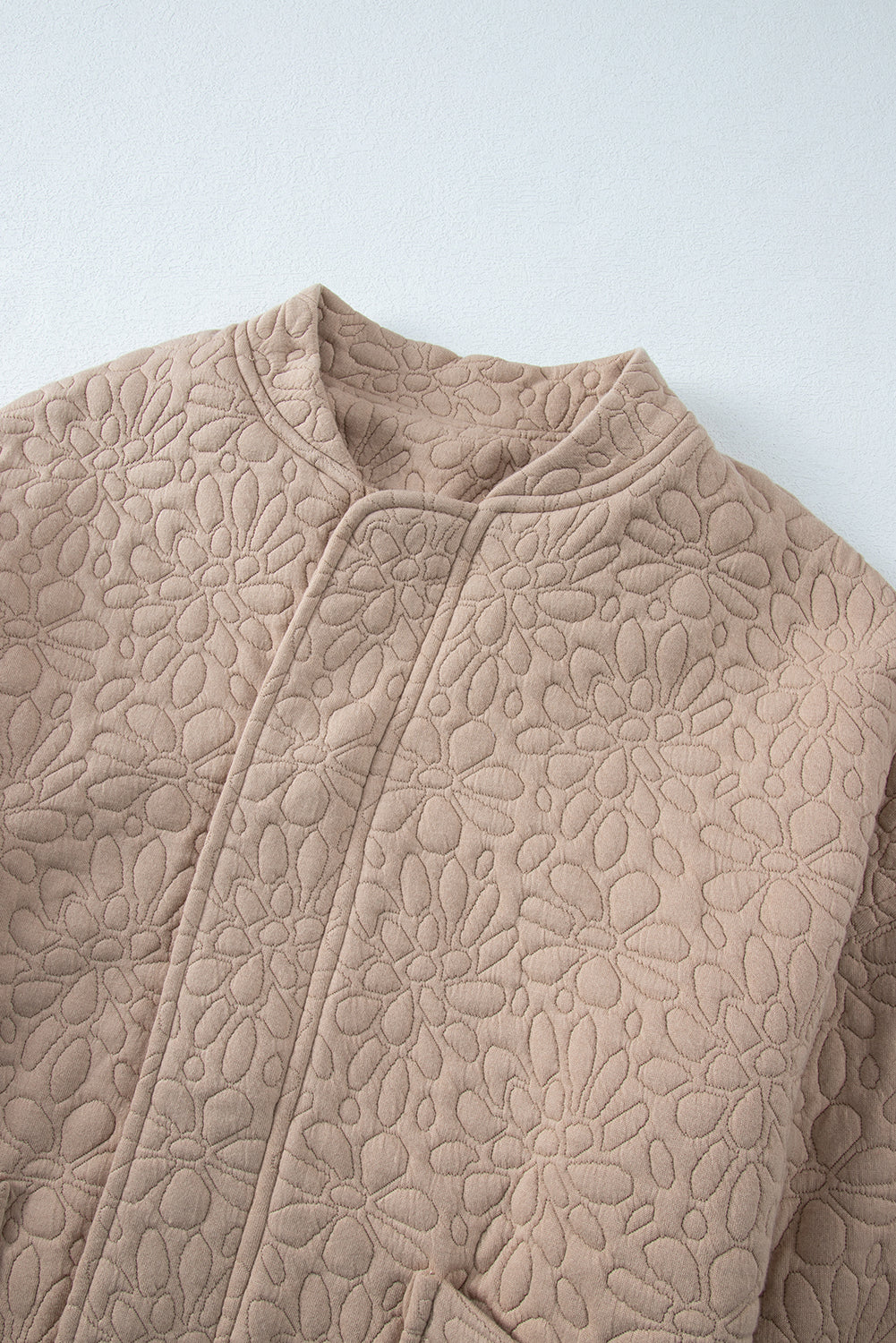 Black Floral Quilted Jacket