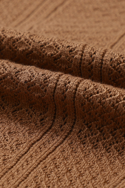 Cypress V Neck Buttoned Textured Sweater Cardigan